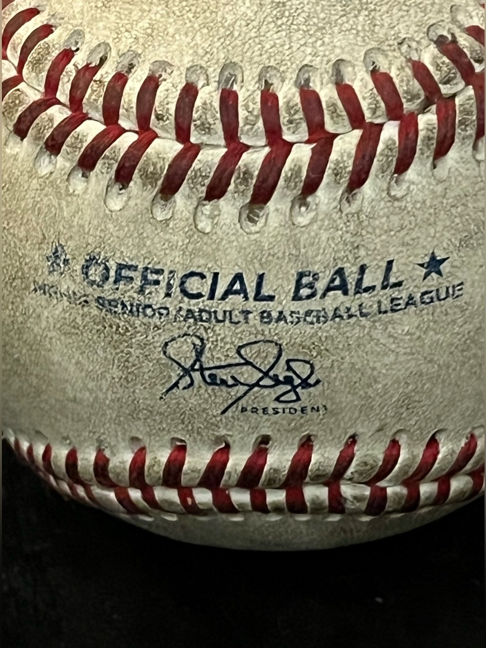 Lot of 6 Premium MSBL/MABL Adult League Game Baseballs, Steve Sigler Signed